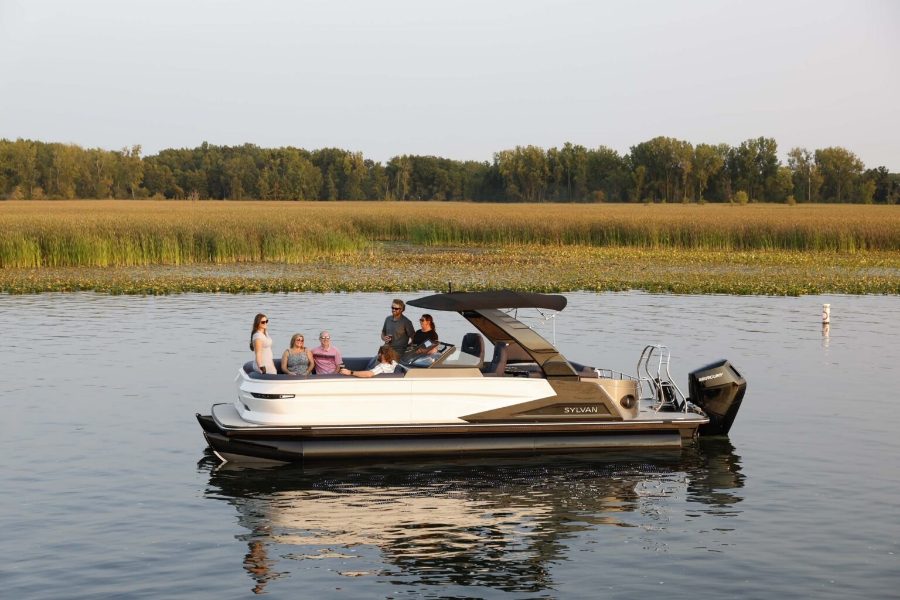 Pontoons for sale at American Marine