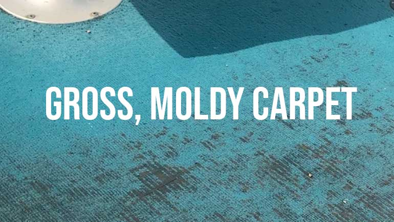 Weaved Vinyl is much better than marine carpet