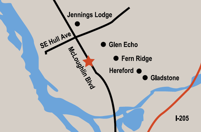 SE Portland Location Map