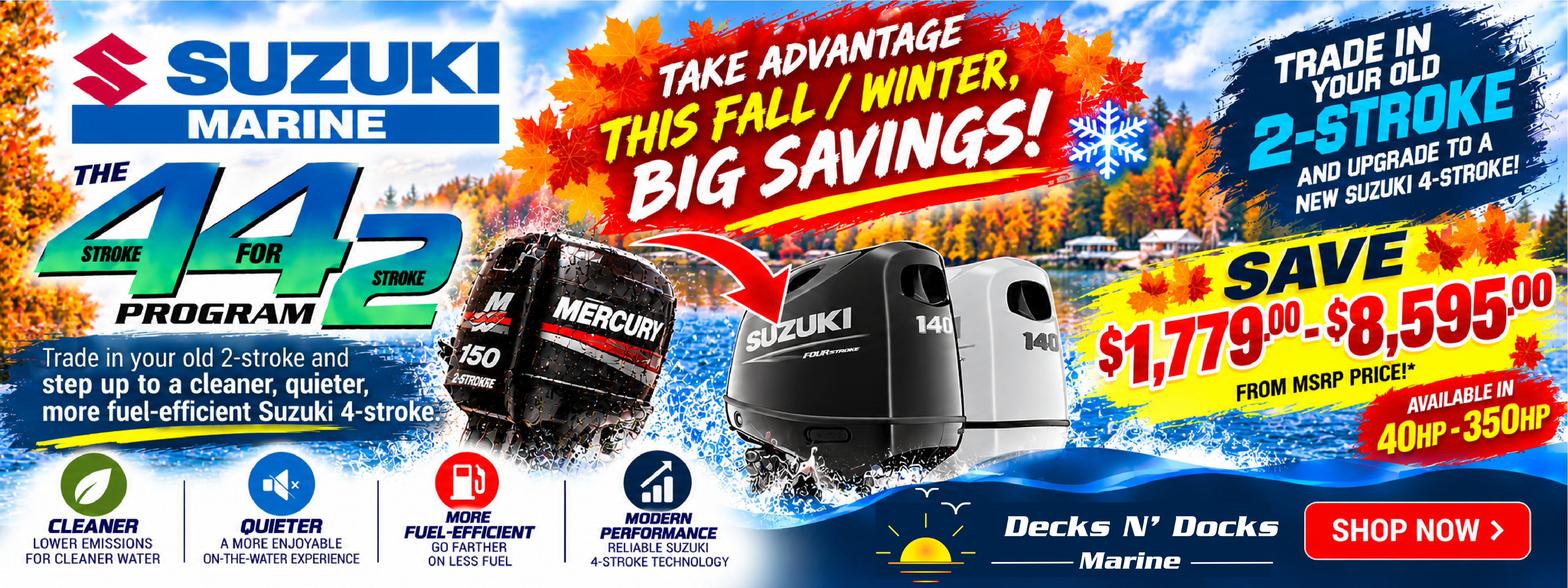 Suzuki Marine Fall Savings - Shop Outboards
