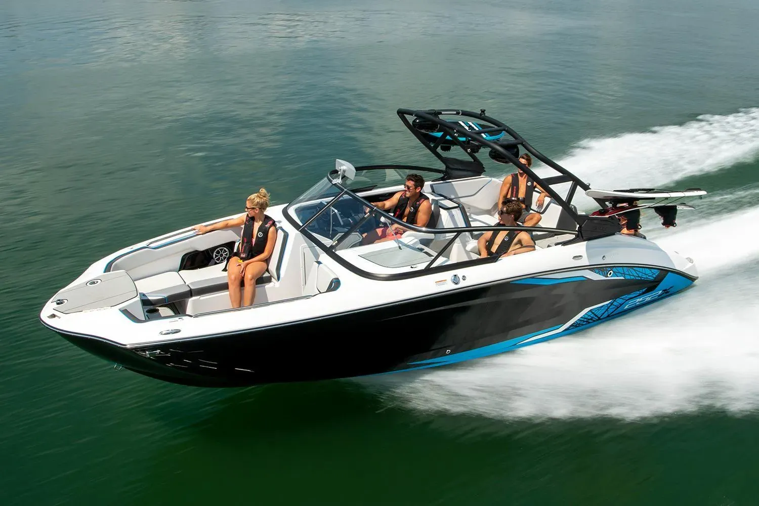 Family enjoying boating adventure on Lake Winnipesaukee from Laconia