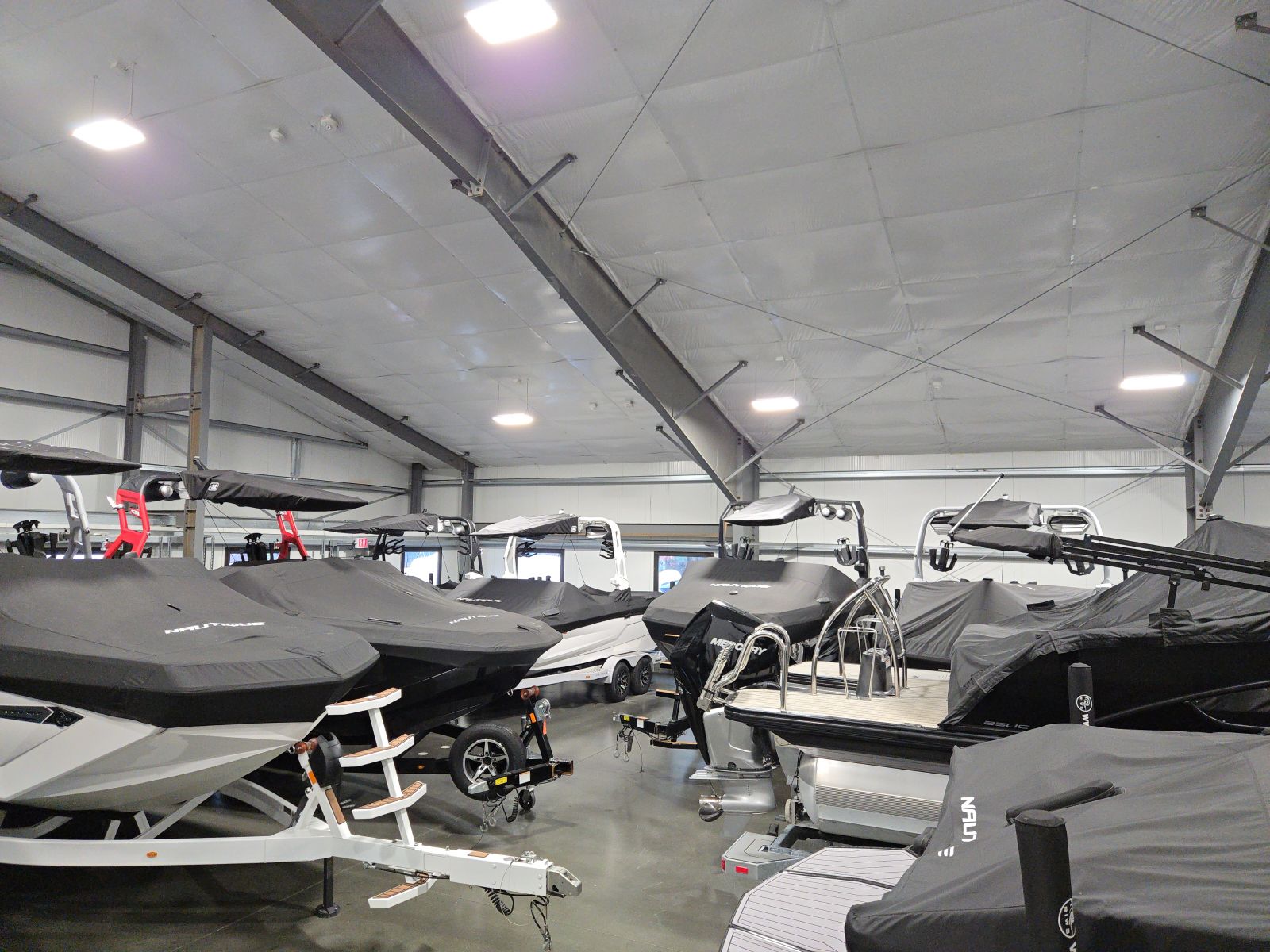 Indoor boat storage facility