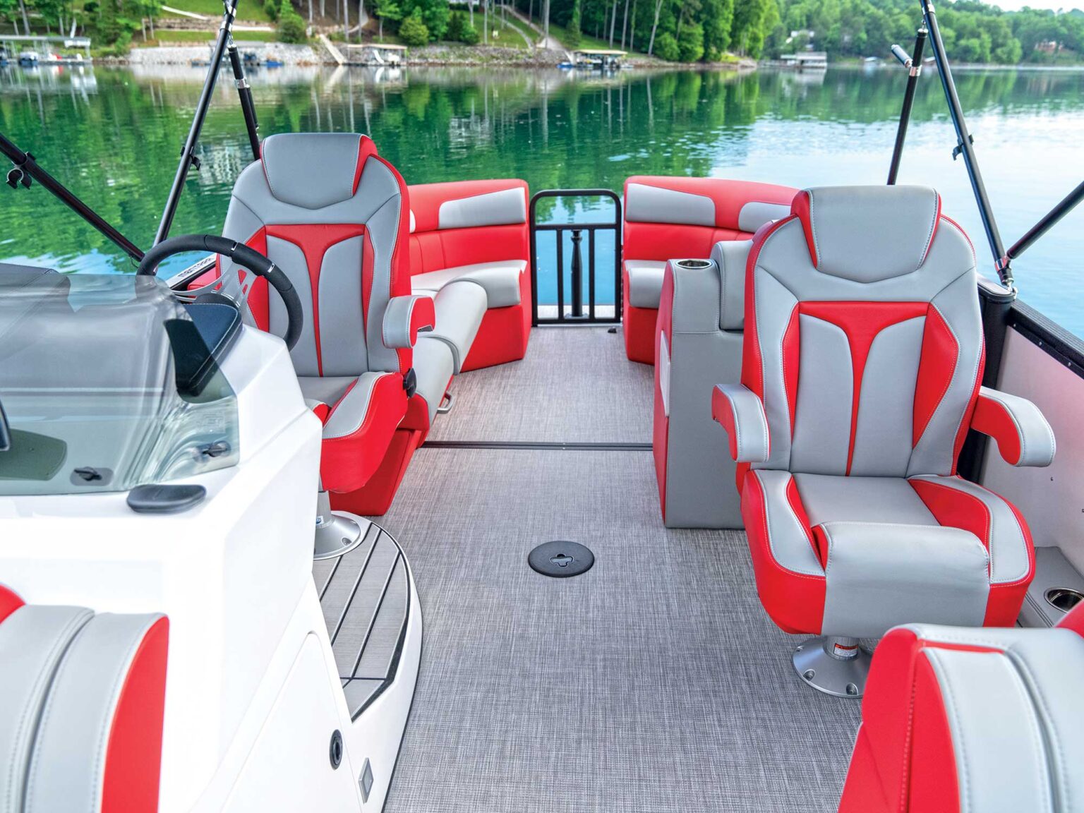 Seating is spacious and comfortable. Courtesy Montara Boats