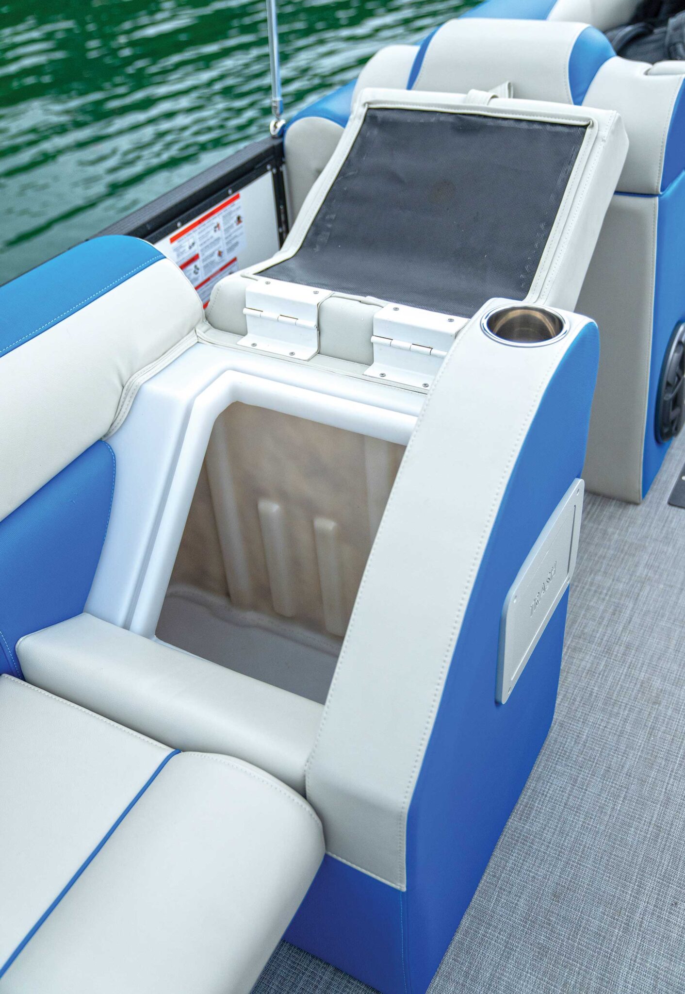 Storage is found throughout the 25 SL. Courtesy Montara Boats