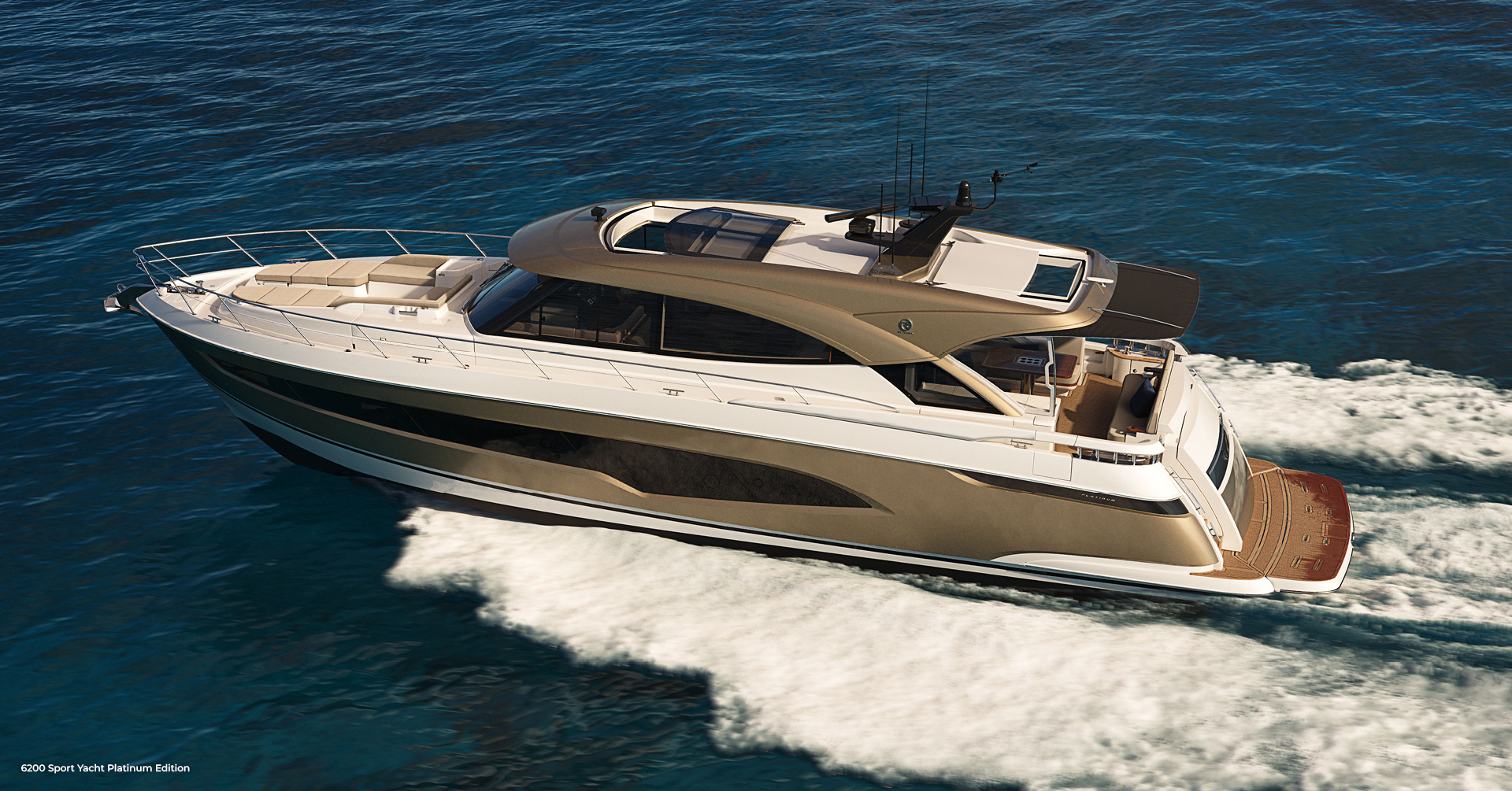 Riviera Yachts Launches the 6200 Sport Yacht Platinum Edition