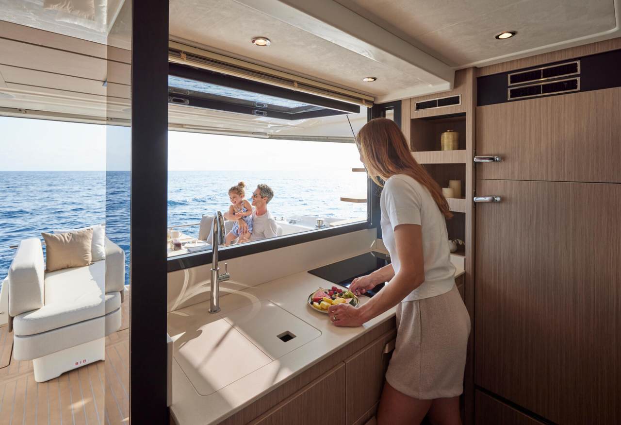 OceanView Galley Designed as the Social Center