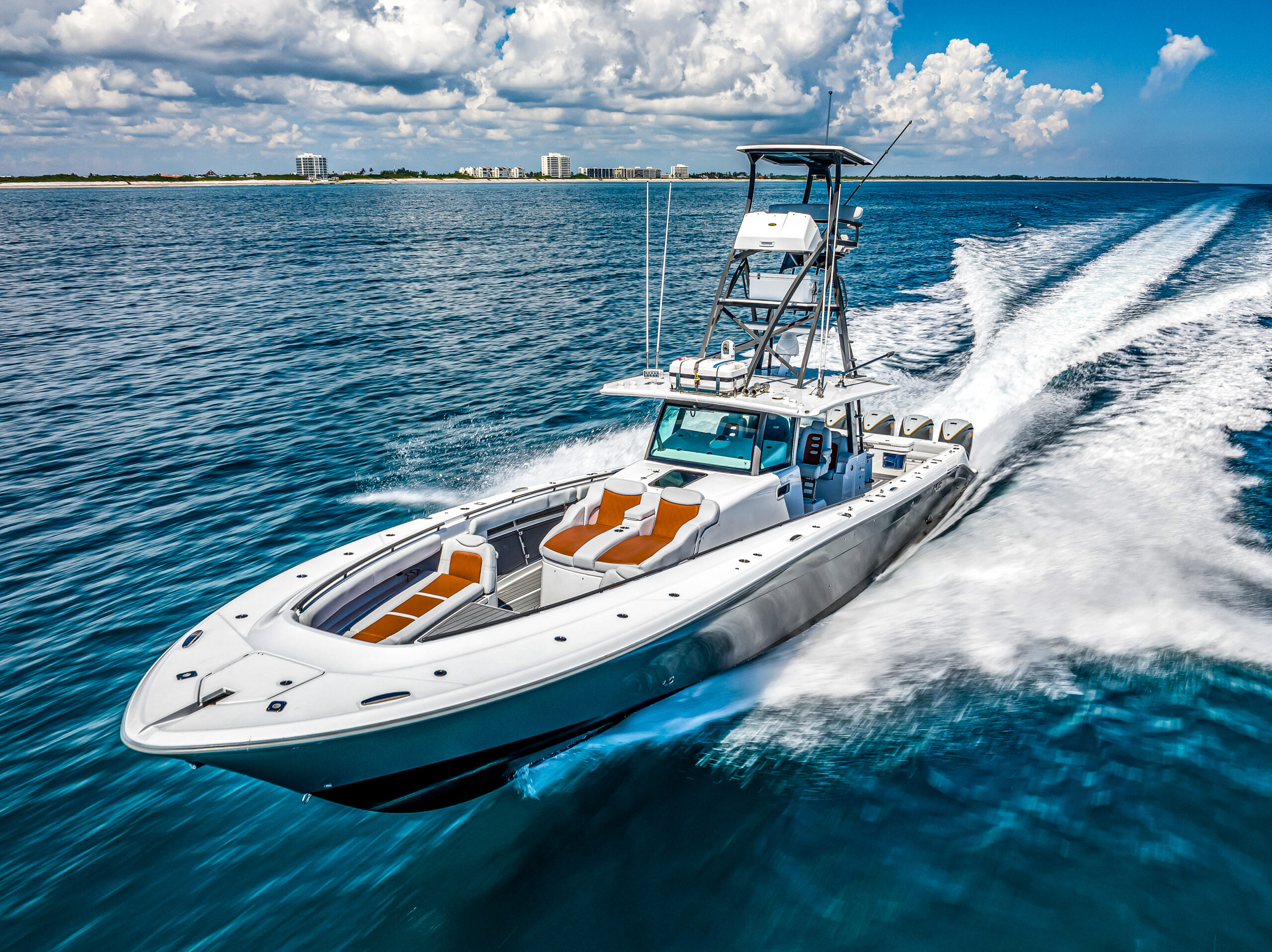 Mid-60 MPH Performance with Quad Outboard Power