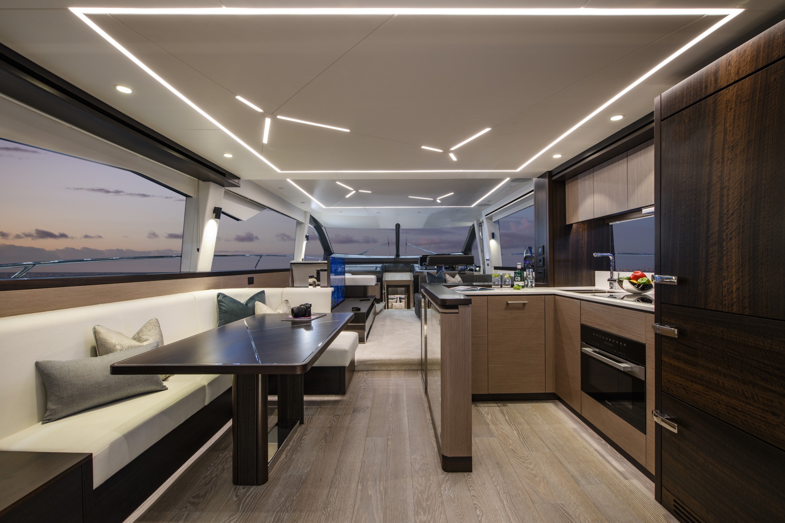 Aft Galley Layout Built for Social Flow