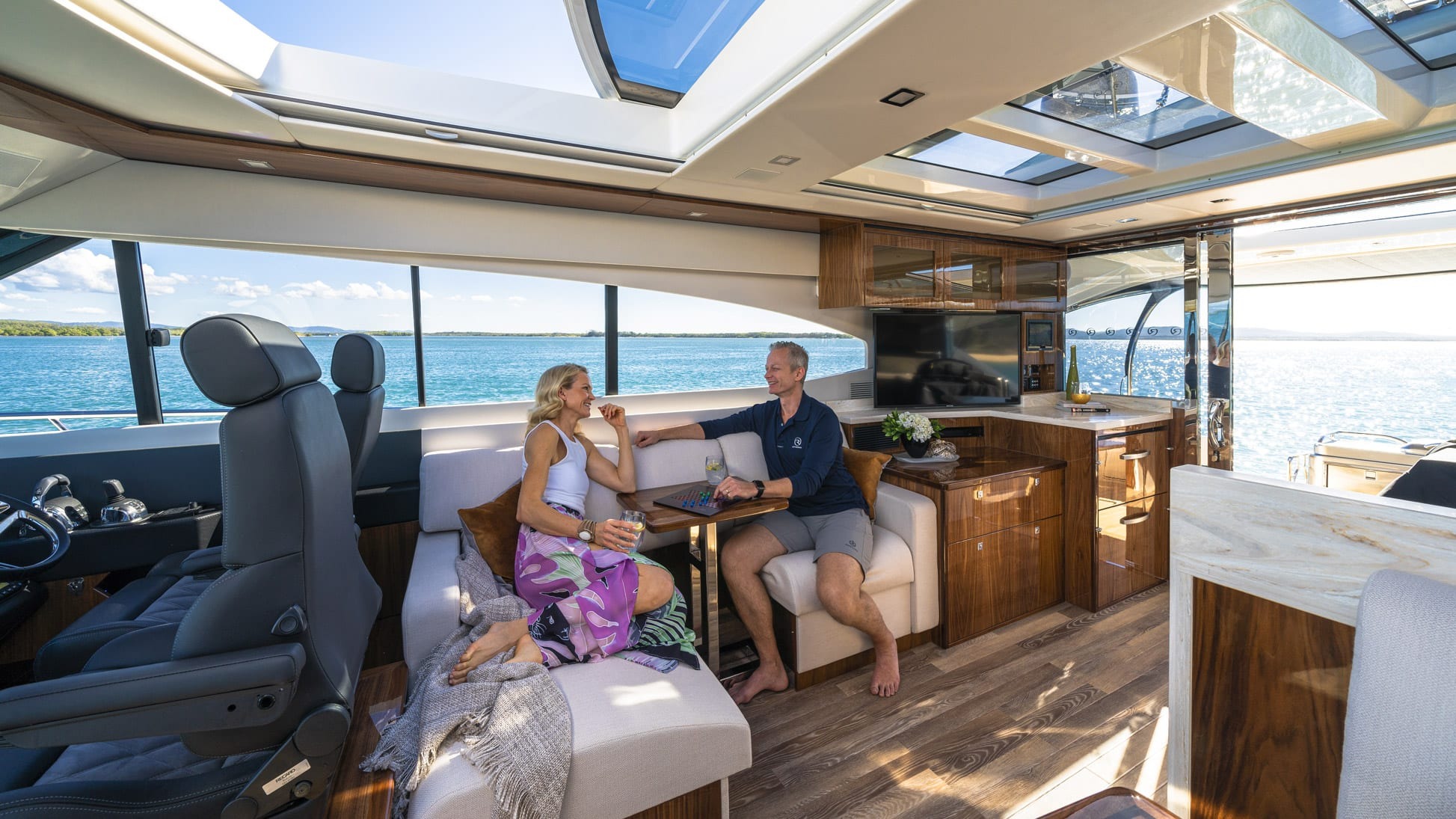 Flagship Sport Yacht with Three-Zone Entertaining Layout