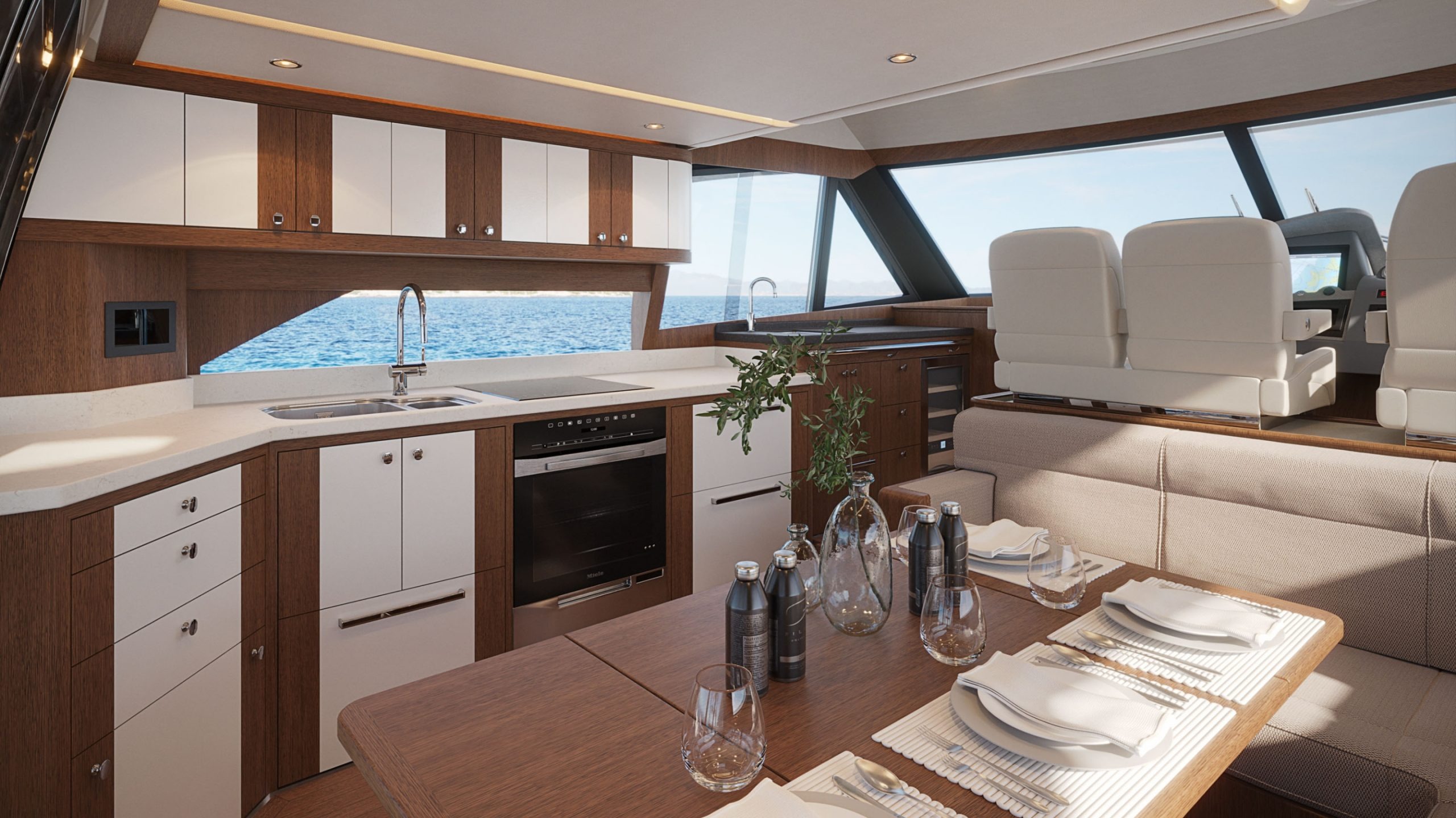 True One-Level Living from Salon to Cockpit