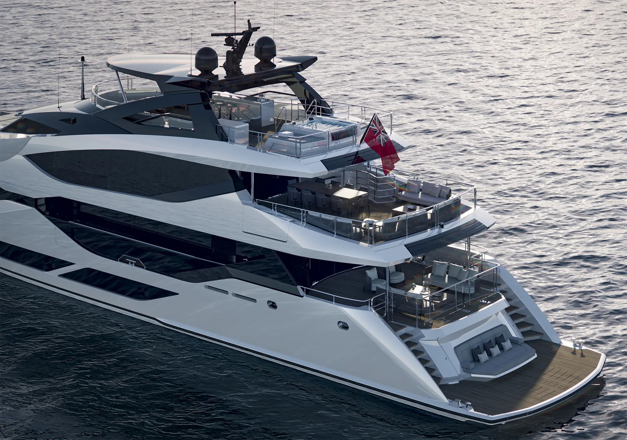 Tri-Deck Superyacht with True Flagship Presence