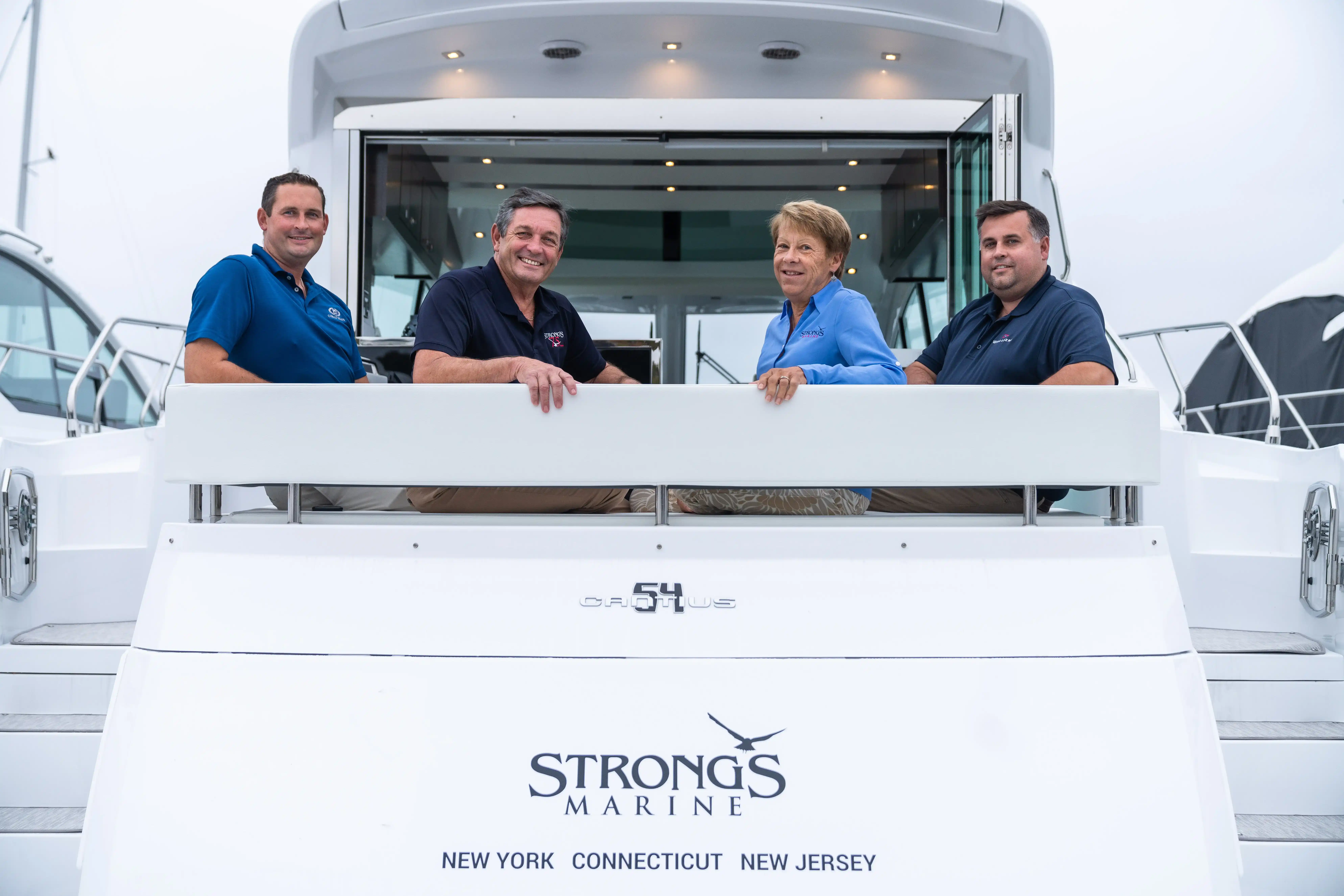 Strong's Marine team providing expert boat sales and service support