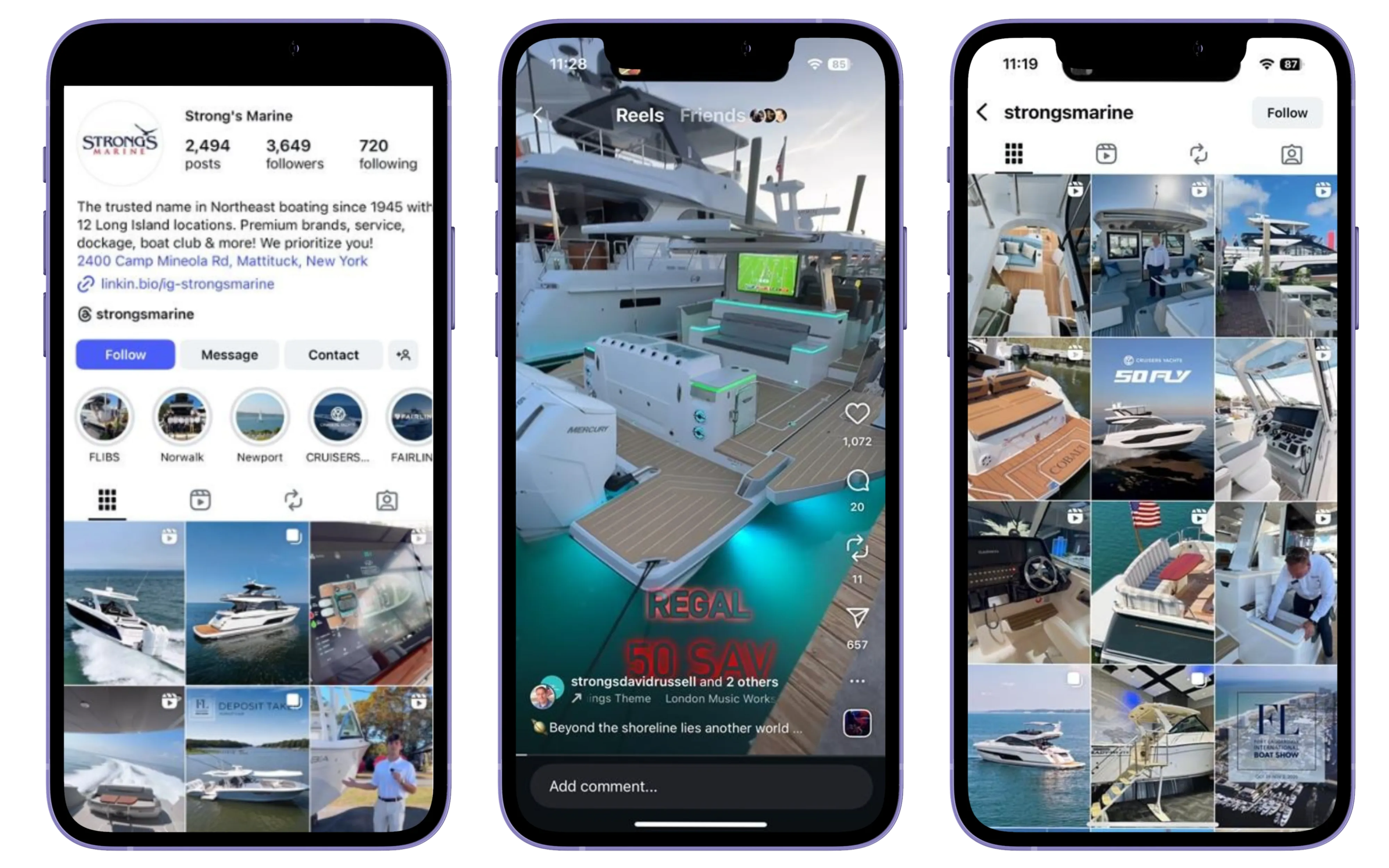 Yacht brokerage service showcase