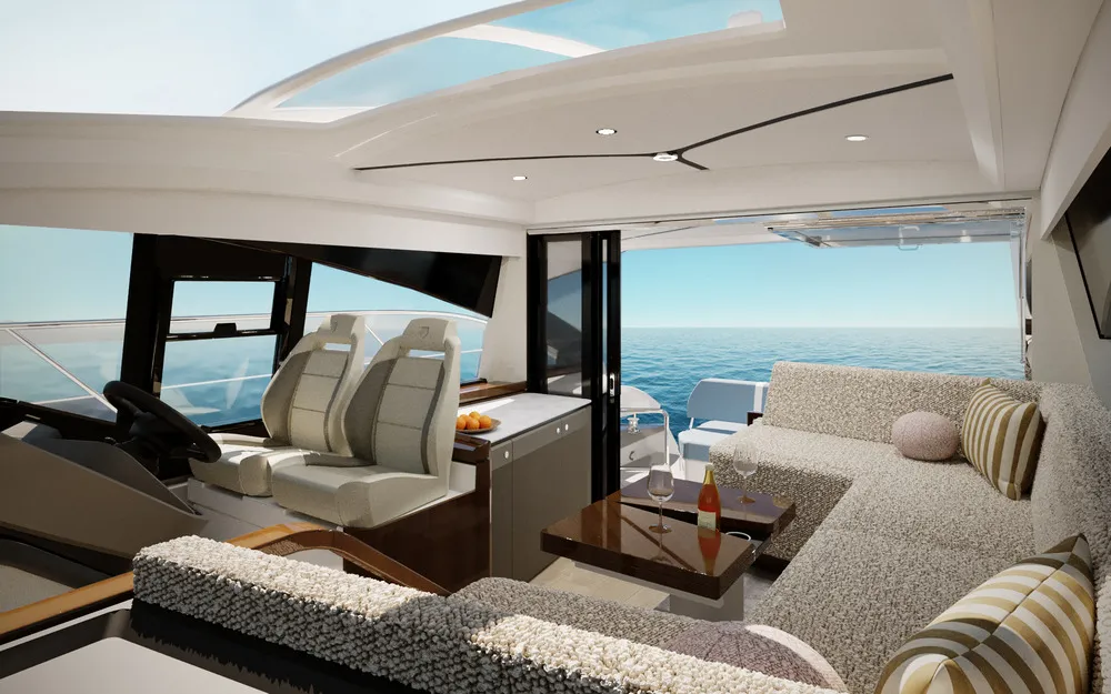 Fairline Yacht at Palm Beach International Boat Show