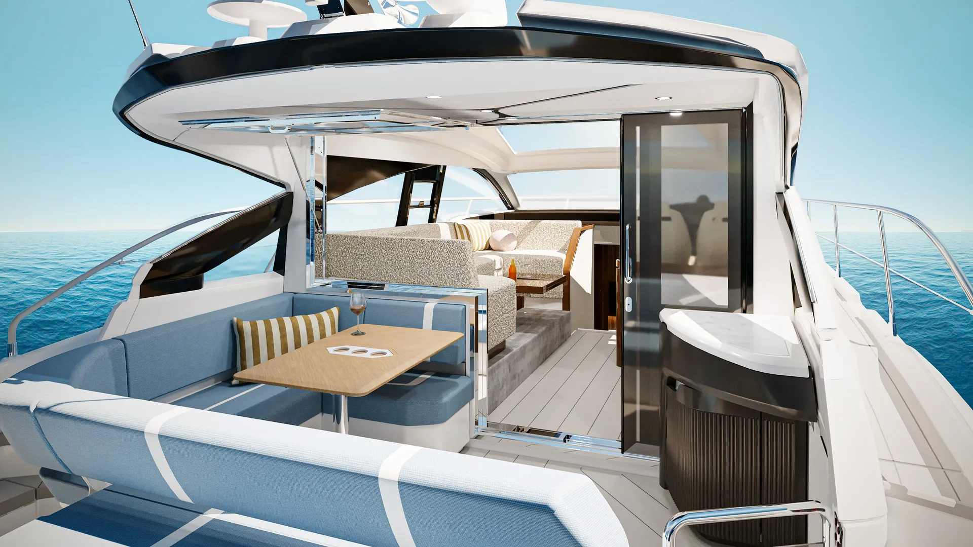 Fairline Yacht at Palm Beach International Boat Show