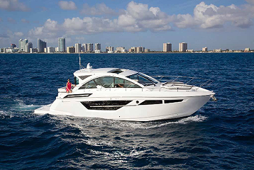 Cruisers Yachts luxury cruising yacht built for entertaining