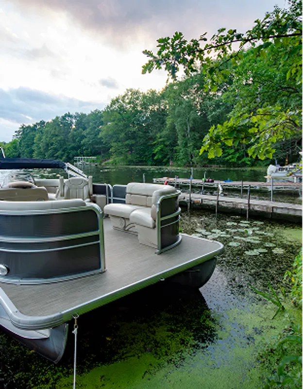 Boat docking area
