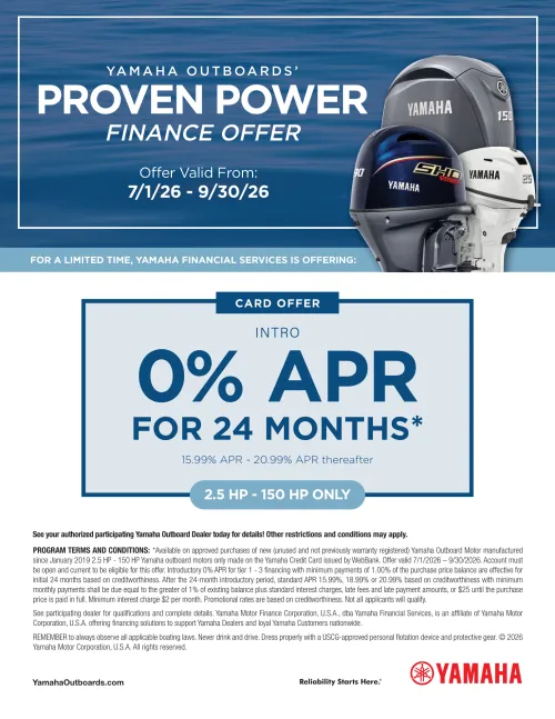 Yamaha Outboards’ Proven Power Offer