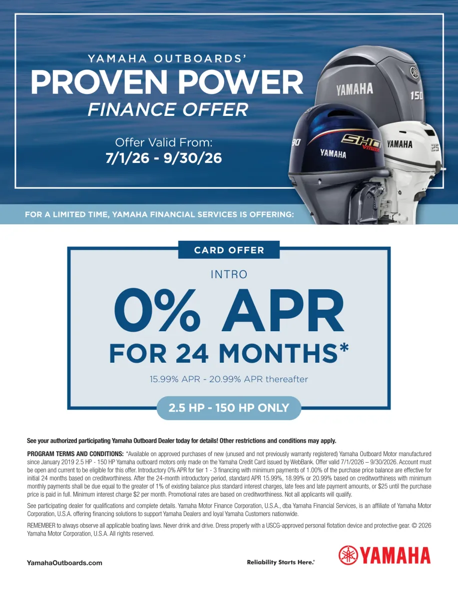 Yamaha Outboards’ Proven Power Offer