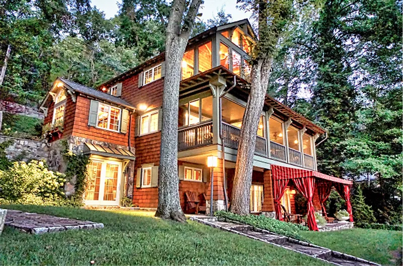 Lake house exterior