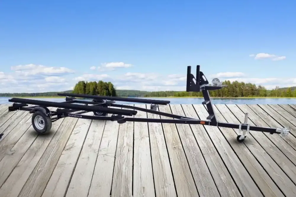 Yacht Club pontoon trailer in stock at Charles Mill Marina in Mansfield, Ohio