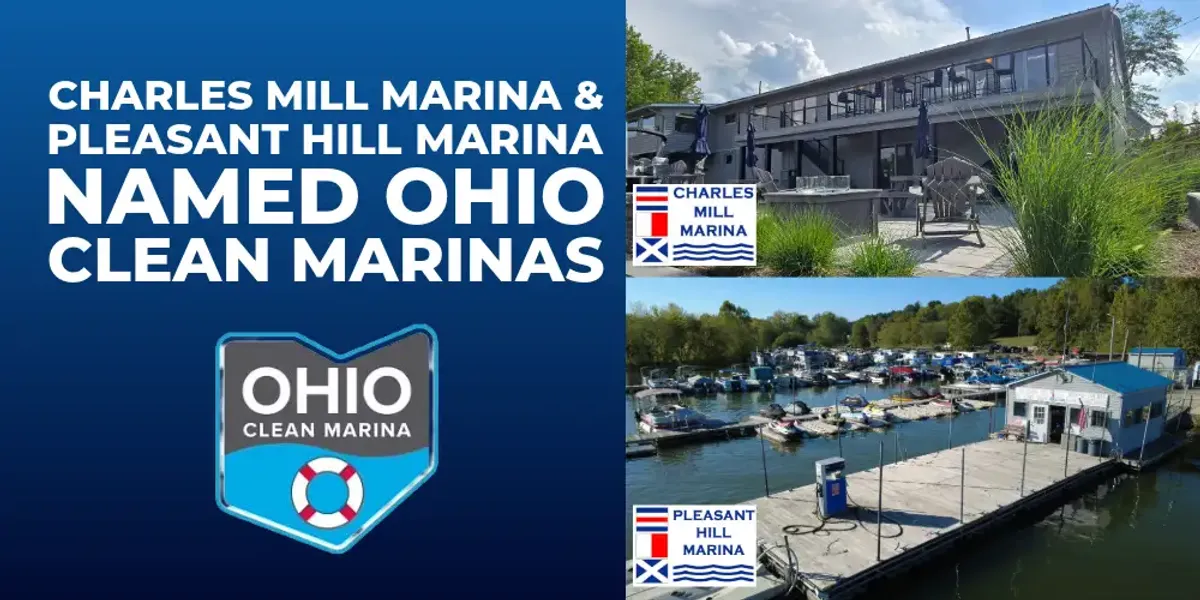 Charles Mill Marina and Pleasant Hill Marina Named Ohio Clean Marinas