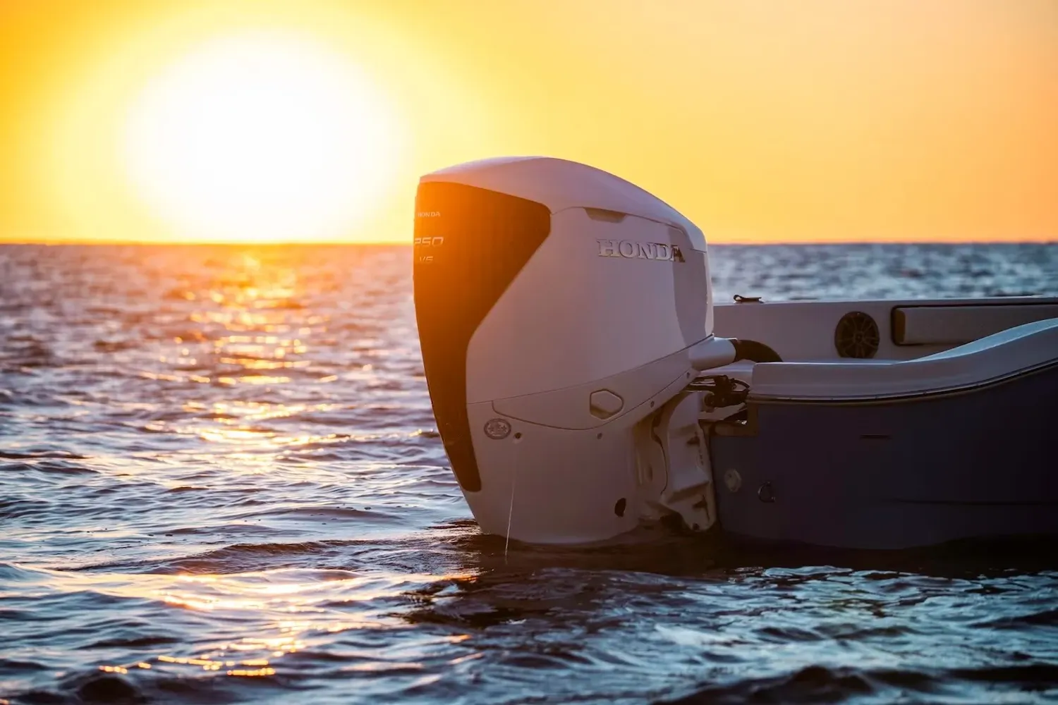 Honda outboard motor showroom display gallery image