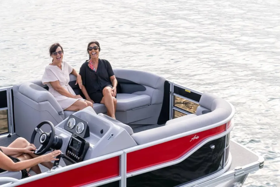 Celebrating buying a new boat