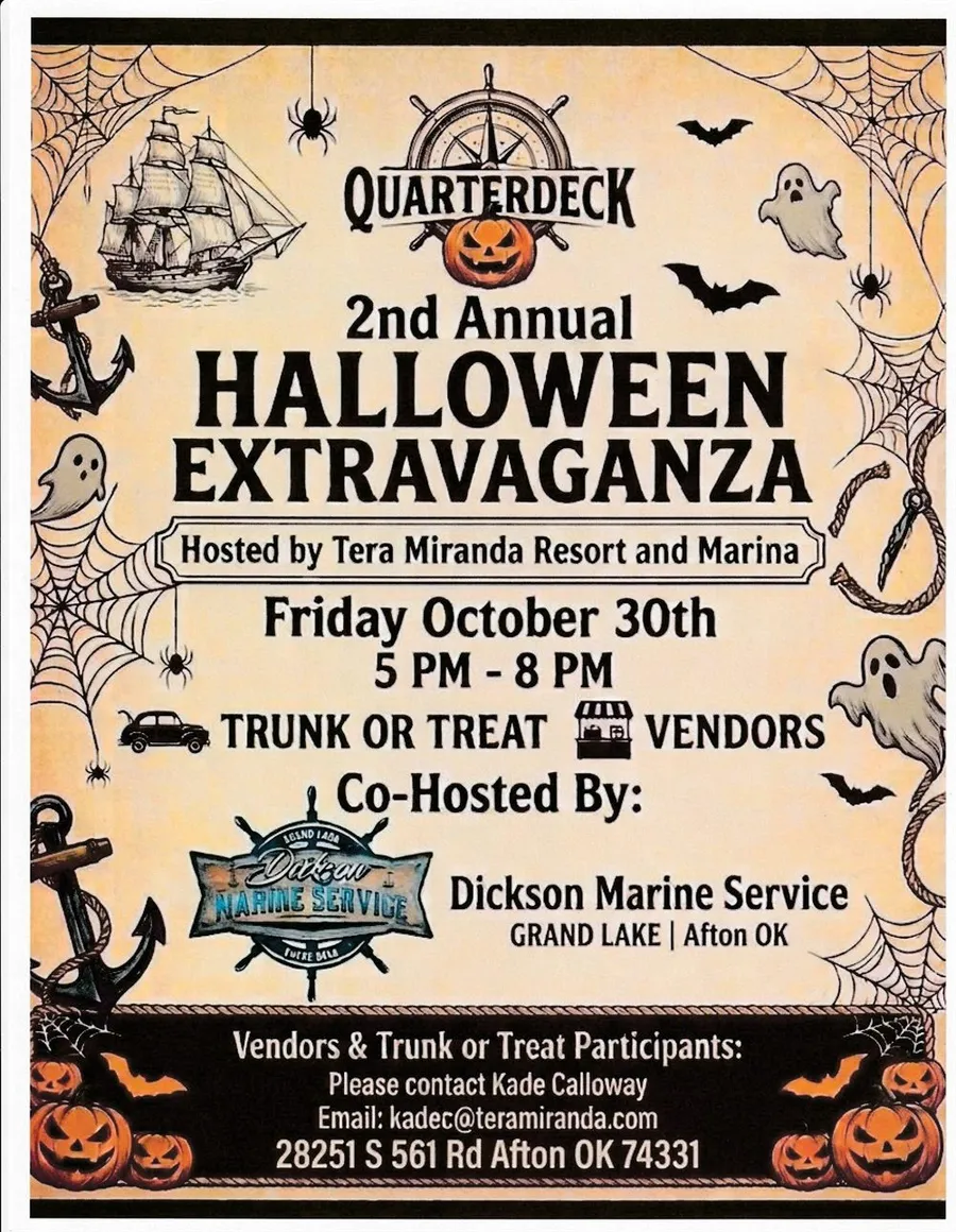 2nd Annual Halloween Extravaganza - Friday October 30th, 5 PM - 8 PM, co-hosted by Dickson Marine Service