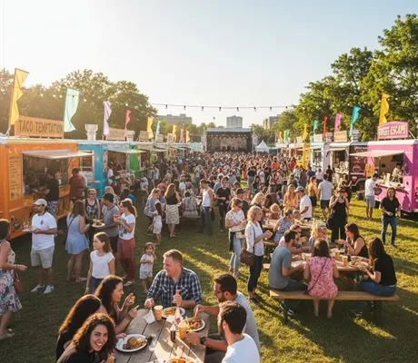 Food truck and live music