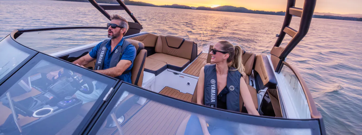 Boating and financing solutions backdrop