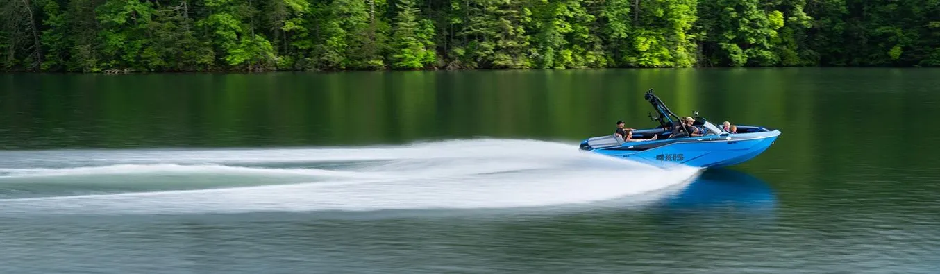 Schedule a test drive scenic boating backdrop
