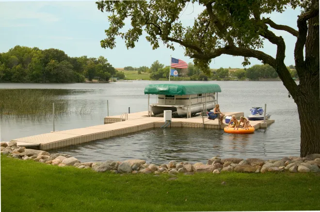 Polydock modular dock installation 6