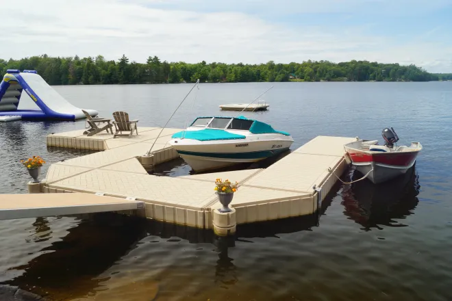 Polydock modular dock installation 8