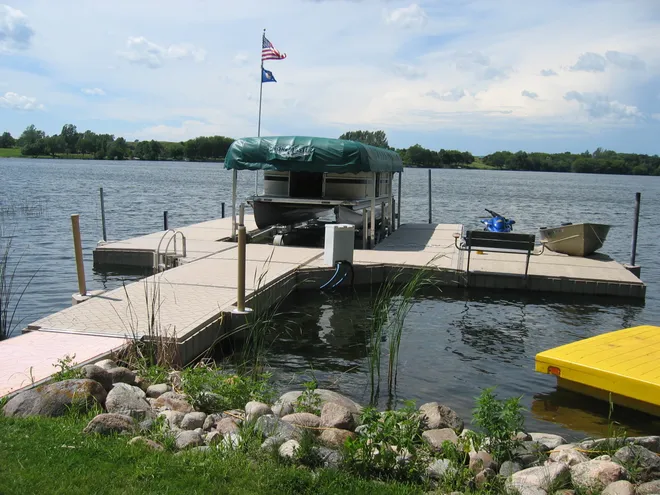 Polydock modular dock installation 9