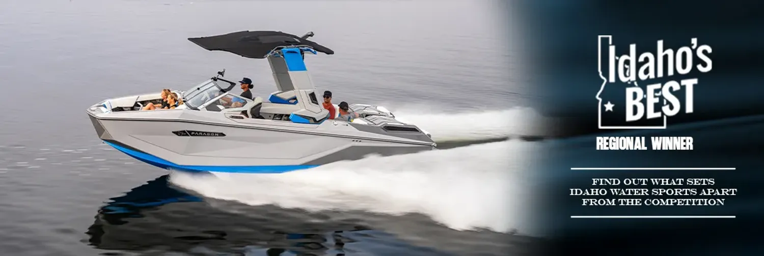 Idaho's Best Regional Boat Dealer 2025 and 2026 award - community-voted recognition for Idaho Water Sports