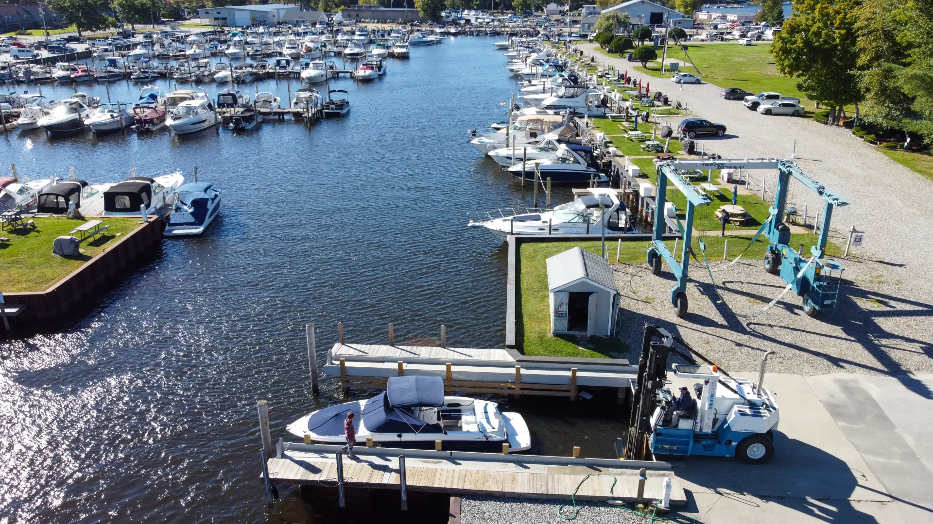 Scenic view of Lake Winnipesaukee shoreline from Alton Bay