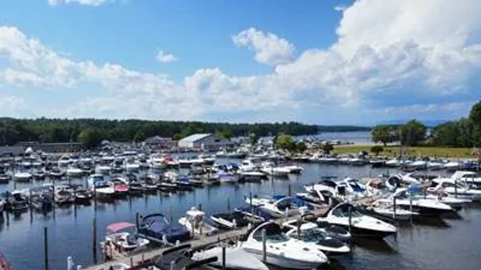 Family enjoying a boat rental from Alton Bay marina