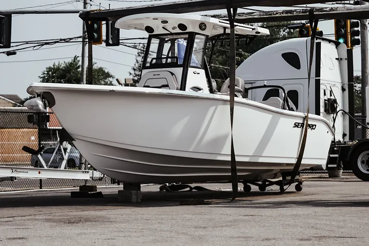 Kehl's service team at the marina
