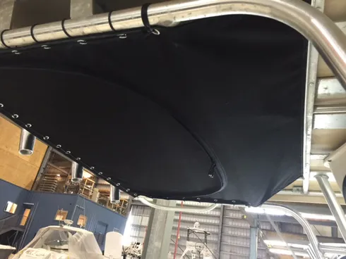 UV-resistant marine vinyl canvas top