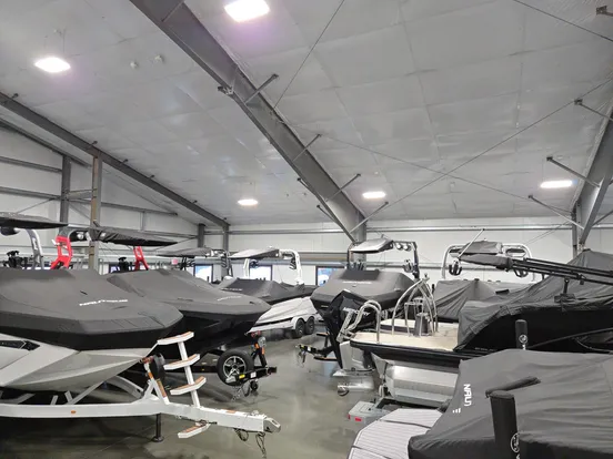 Indoor boat storage facility