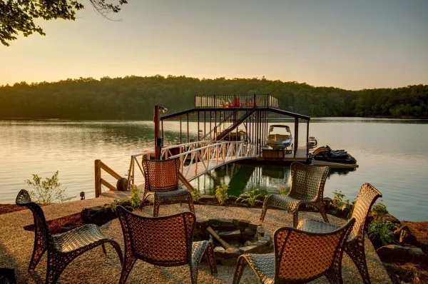 Wahoo Docks aluminum floating dock system installation