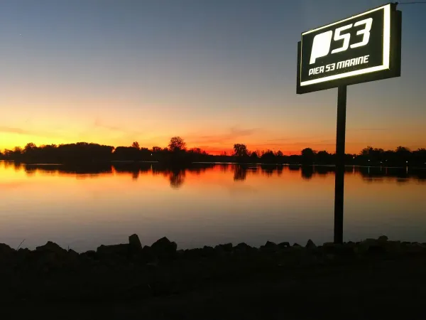 Marina sunset view