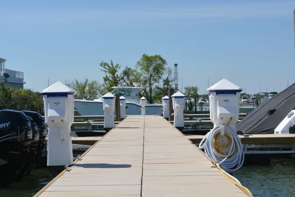 Boat docking area