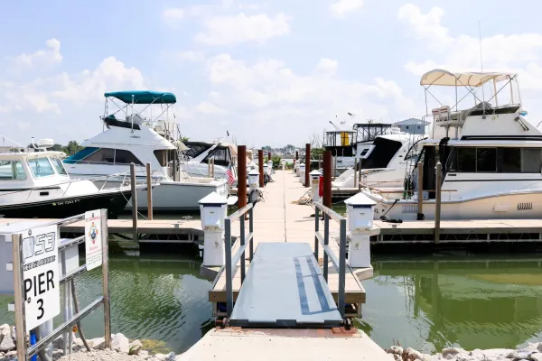 Waterfront marina