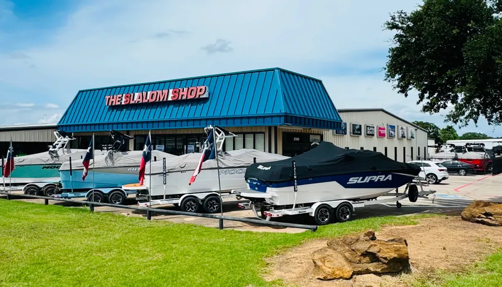 Slalom Shop boating dealership showcase - family-owned marine destination since 1977