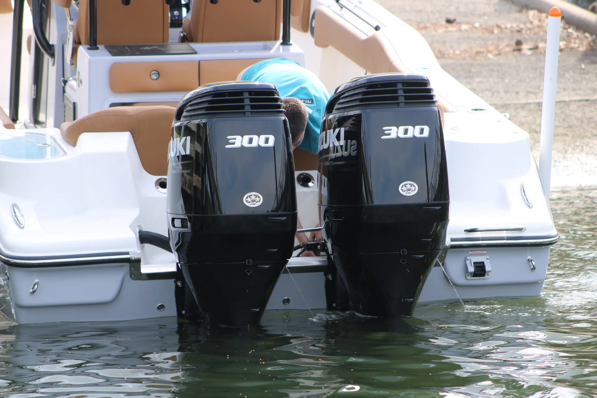 Suzuki outboard engines banner at Sports Marine Newport News