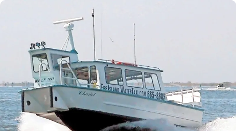 Water taxis every hour to neighboring towns