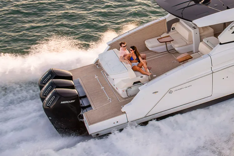 Boat with 50 GLS running engines