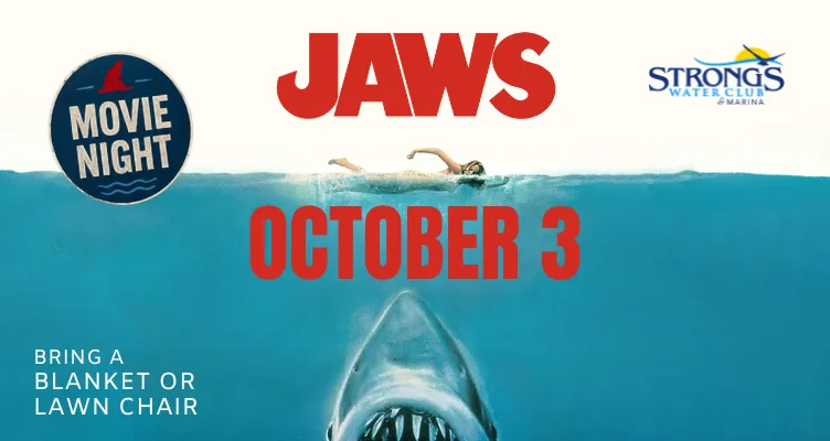 Jaws Movie Night event at Strong's Water Club